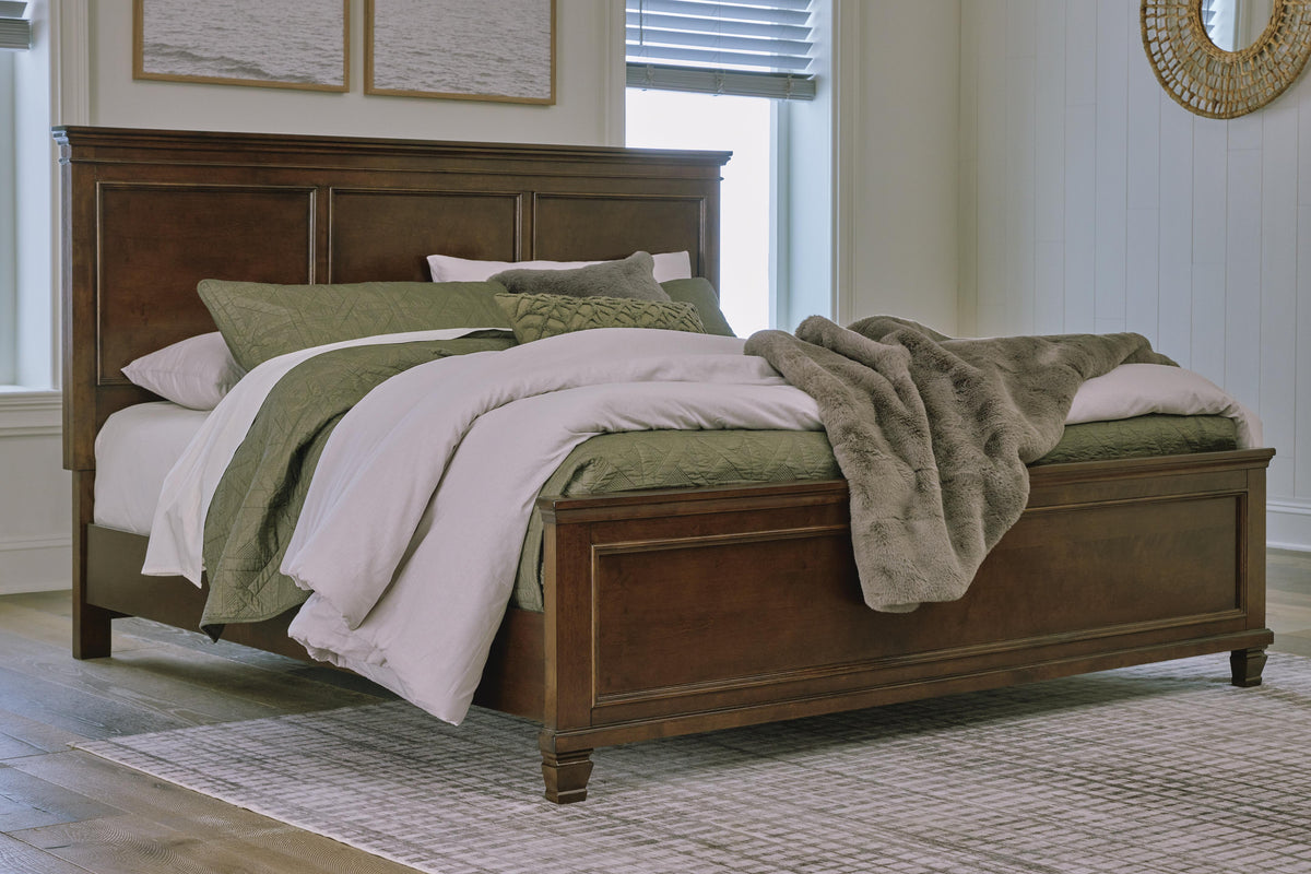 Danabrin Panel Bed, Dresser and Mirror - Brown  (B685-SI) - Image 13