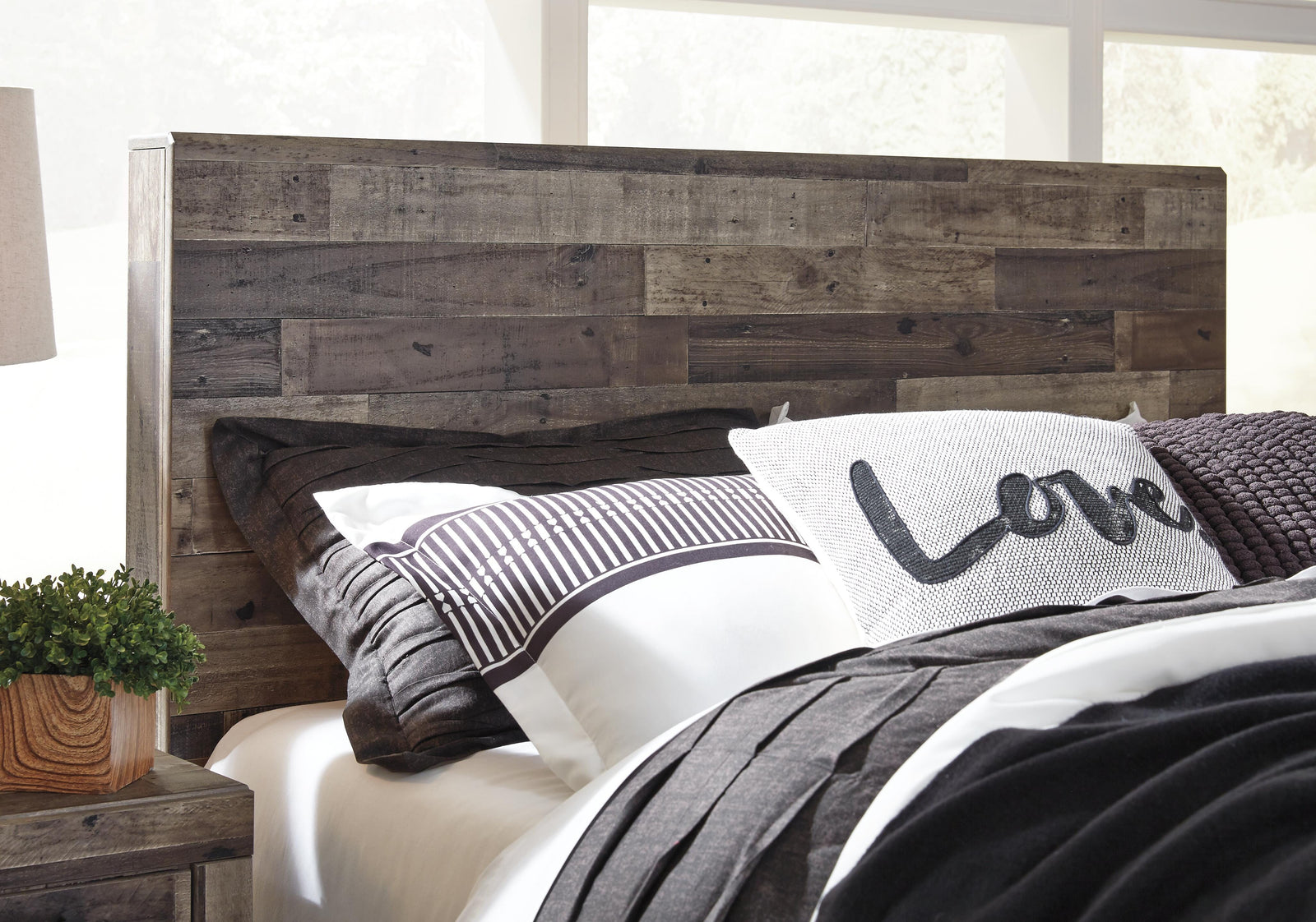 Derekson Panel Headboard (Youth) - Multi Gray  (B200-SI) - Image 3