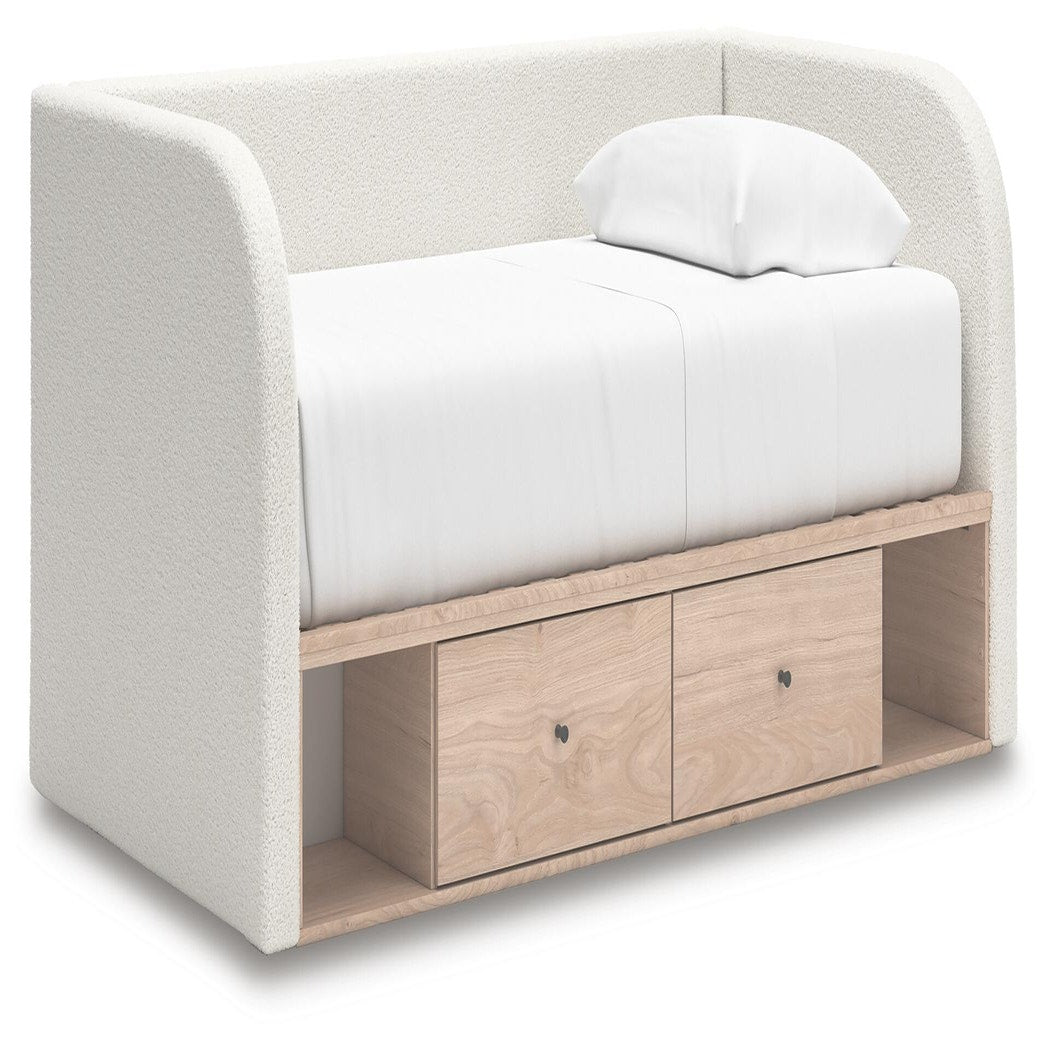 Arloster Twin Upholstered Day Bed with Storage (PCB1566-SI)
