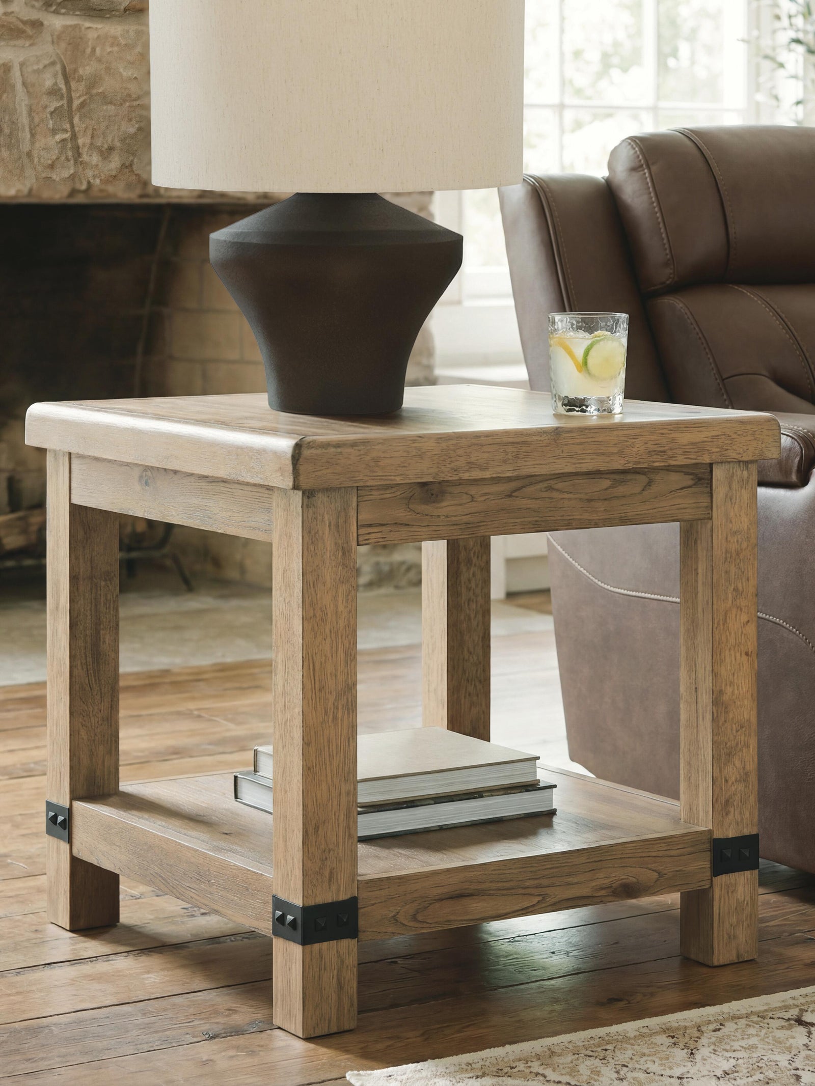 Ridgester End Table - Light Brown  (T858-SI) - Image 2
