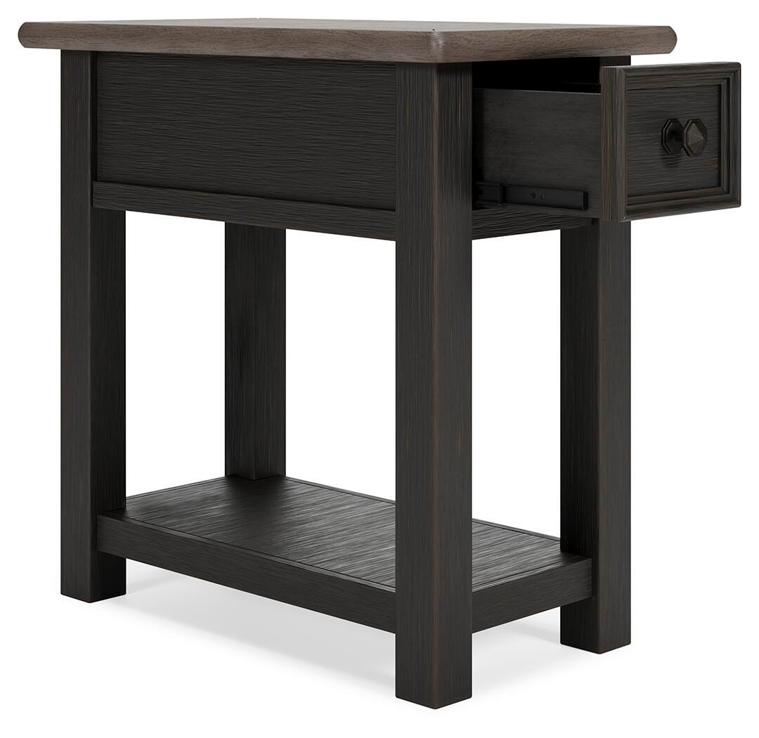 Tyler Creek Chairside End Table - Grayish Brown/Black  (T736-SI) - Image 3