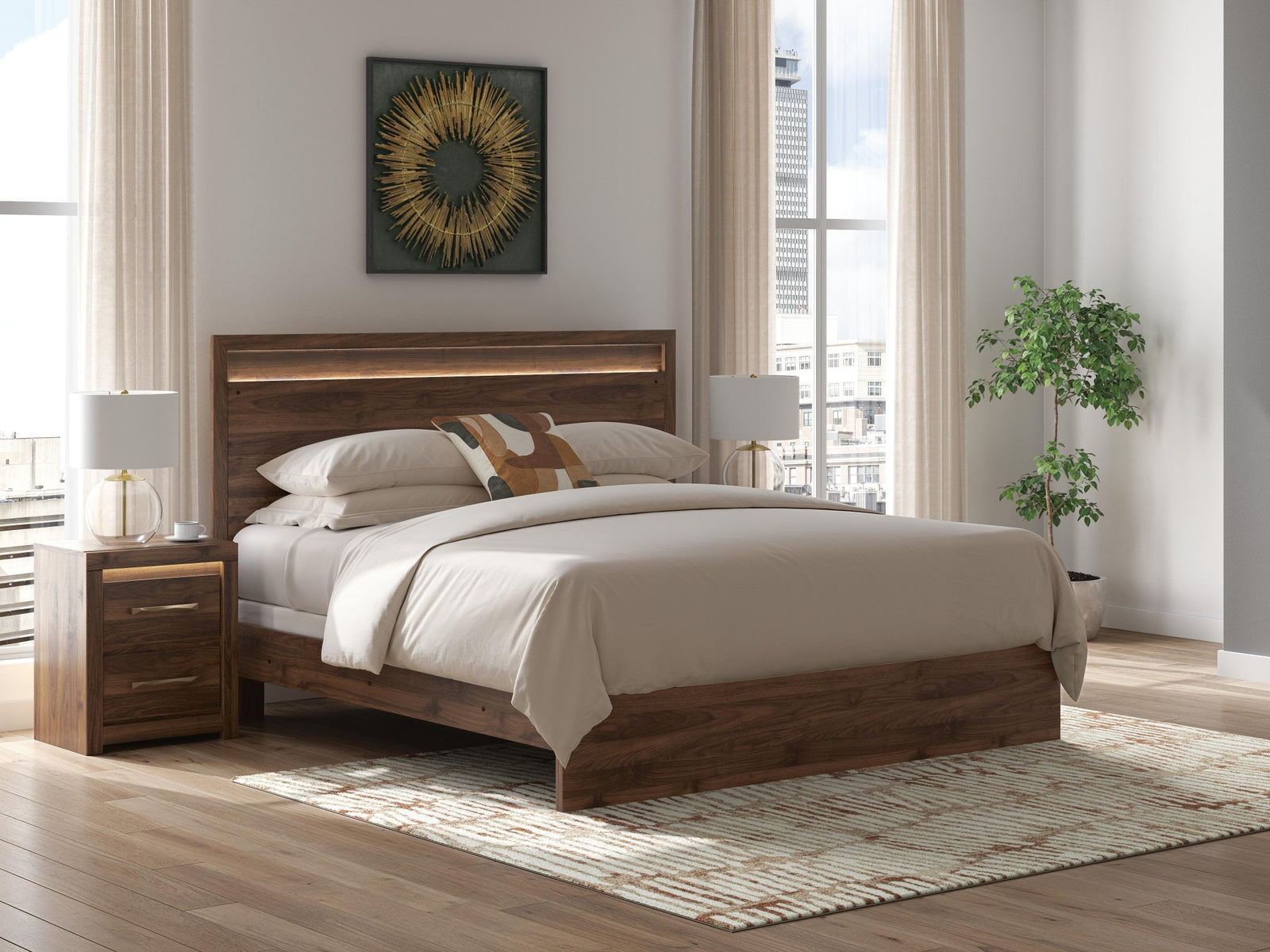 Janfyn King Panel Bed (PCB1010-SI) - Image 2