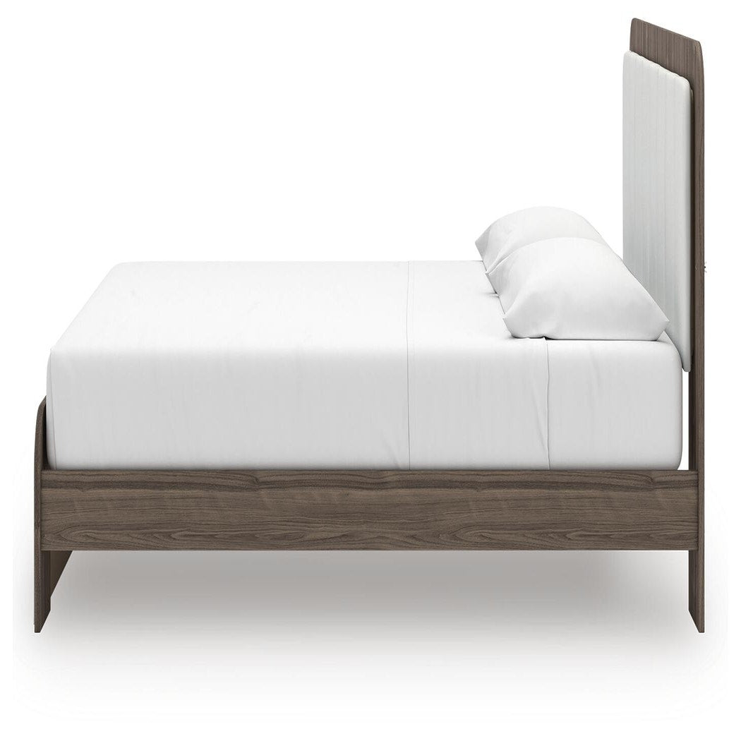 Kendanport King Upholstered Bed, Dresser and Mirror (PCB1108-SI) - Image 14