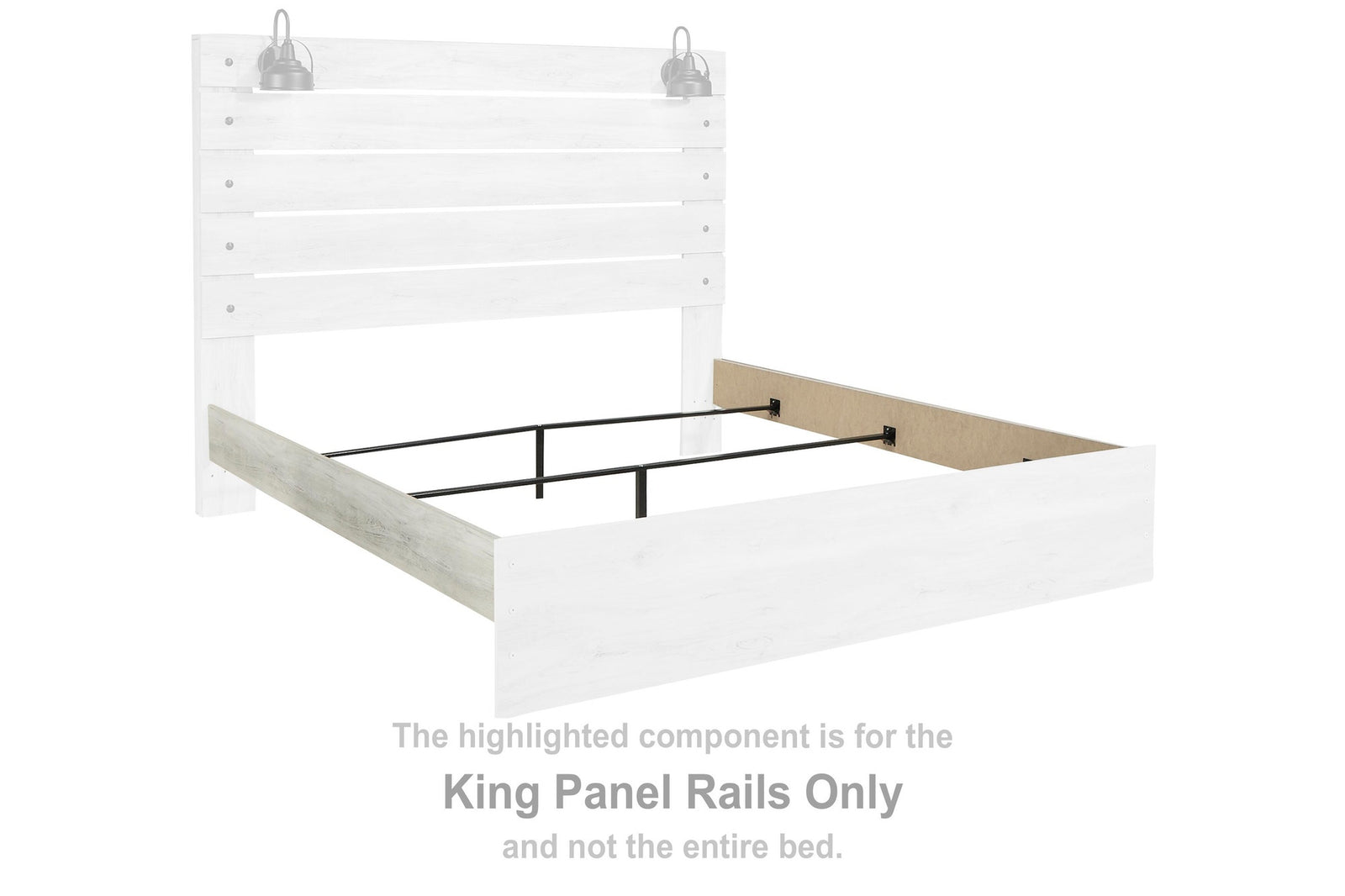Cambeck Panel Rails - Whitewash  (B192-SI)