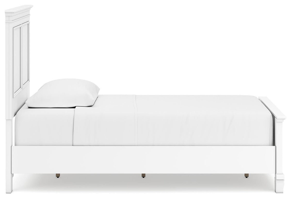 Fortman Panel Bed, Dresser and Mirror - White  (B680-SI) - Image 9