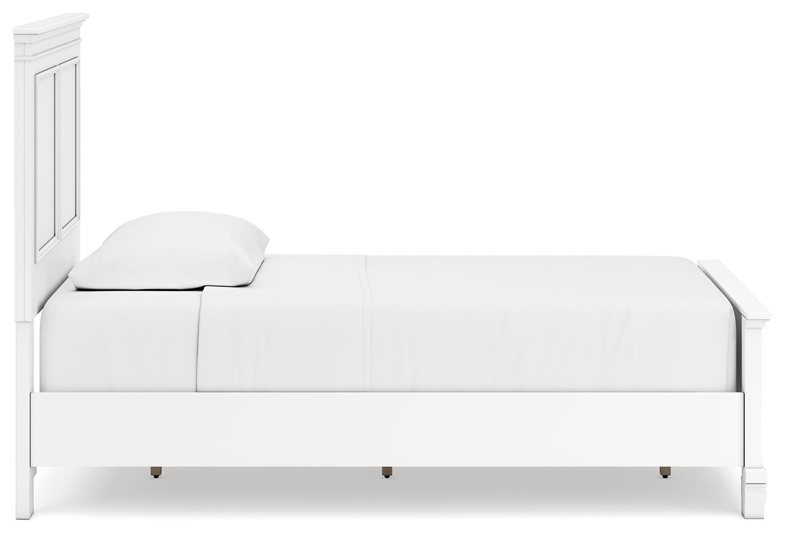 Fortman Panel Bed, Dresser and Mirror - White  (B680-SI) - Image 9