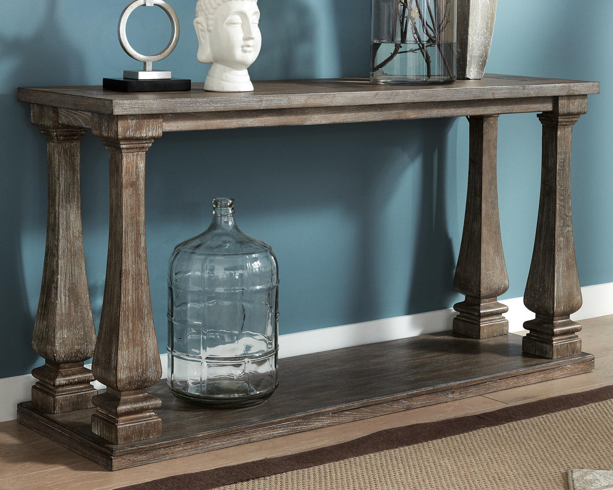 Johnelle Sofa Table - Gray  (T776-SI) - Image 2