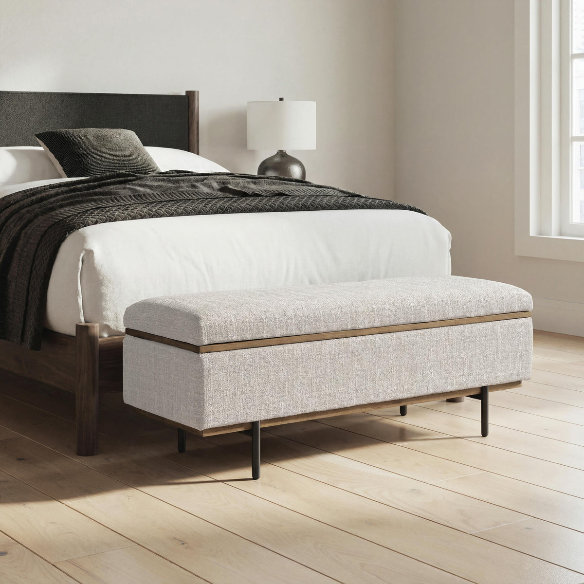 Dettaford Next-Gen Nuvella Storage Bench (A3000848-SI) - Image 4