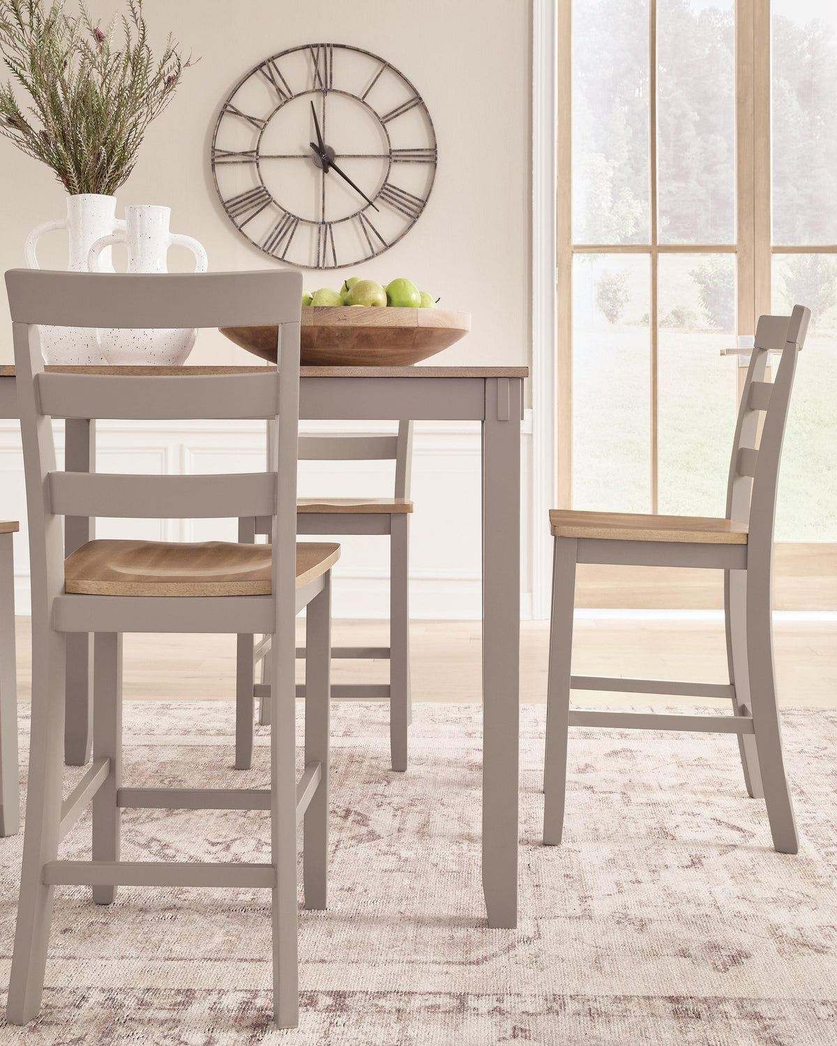 Harperfeld Counter Height Dining Table and 4 Counter Stools (PCD403-SI) - Image 4
