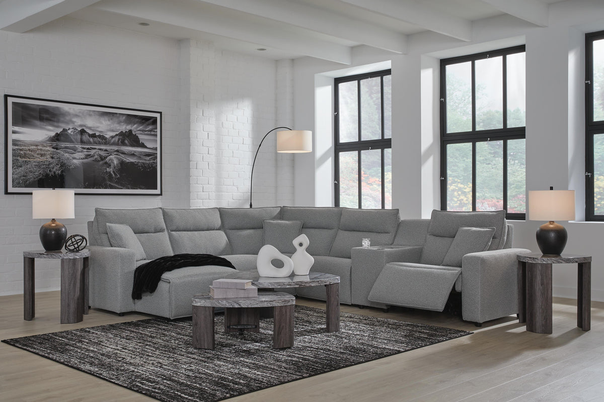 Modmax II 6-Piece Power Reclining Sectional with Chaise and Console (65906-SI) - Image 3