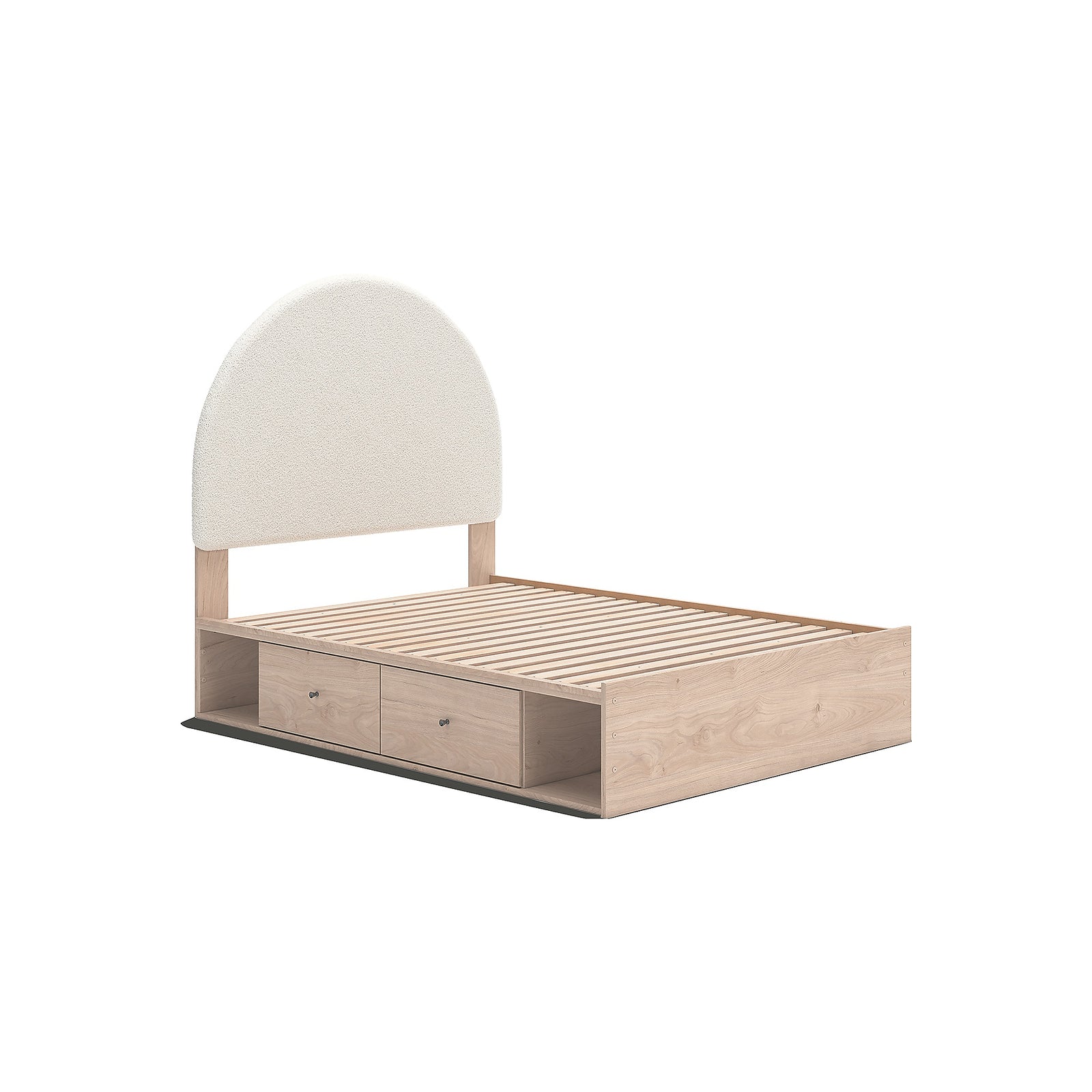 Arloster Full Upholstered Panel Bed with Storage (PCB1566-SI) - Image 3