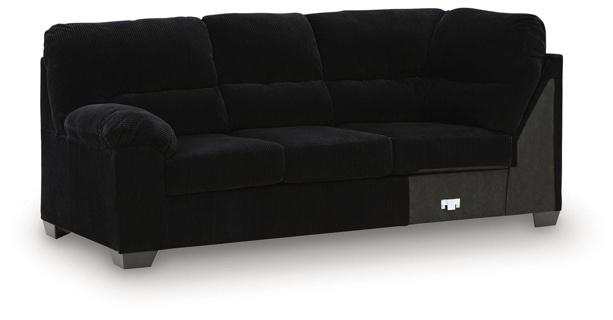 SimpleJoy Left-Arm Facing Sofa with Corner Wedge (24204-SI)
