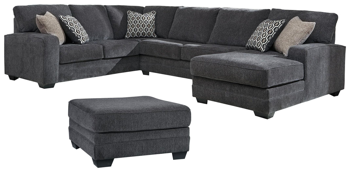 Tracling 3-Piece Sectional with Ottoman (72600-SI) - Image 3