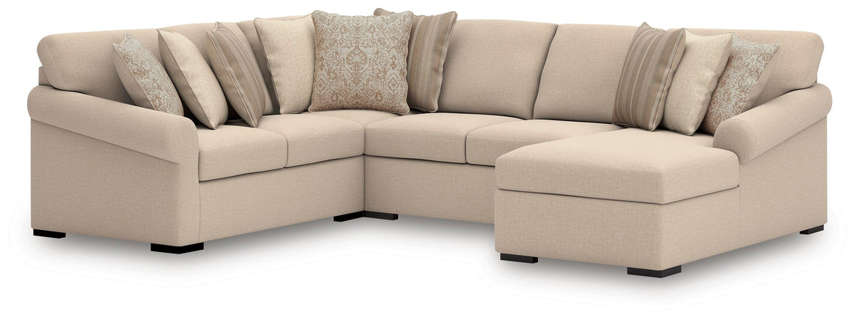 LadyMae 4-Piece Sectional with Chaise (59404-SI)