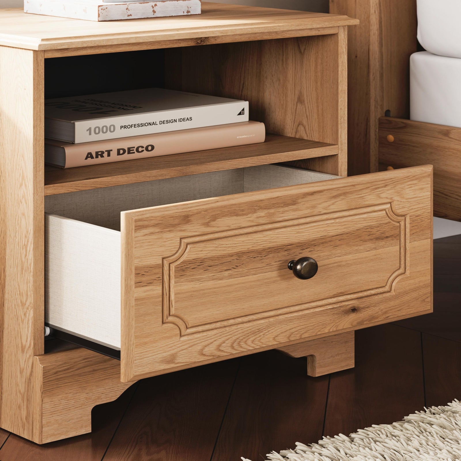 Aleaport Queen Panel Bed, Dresser, Mirror and Nightstand (PCB1075-SI) - Image 25