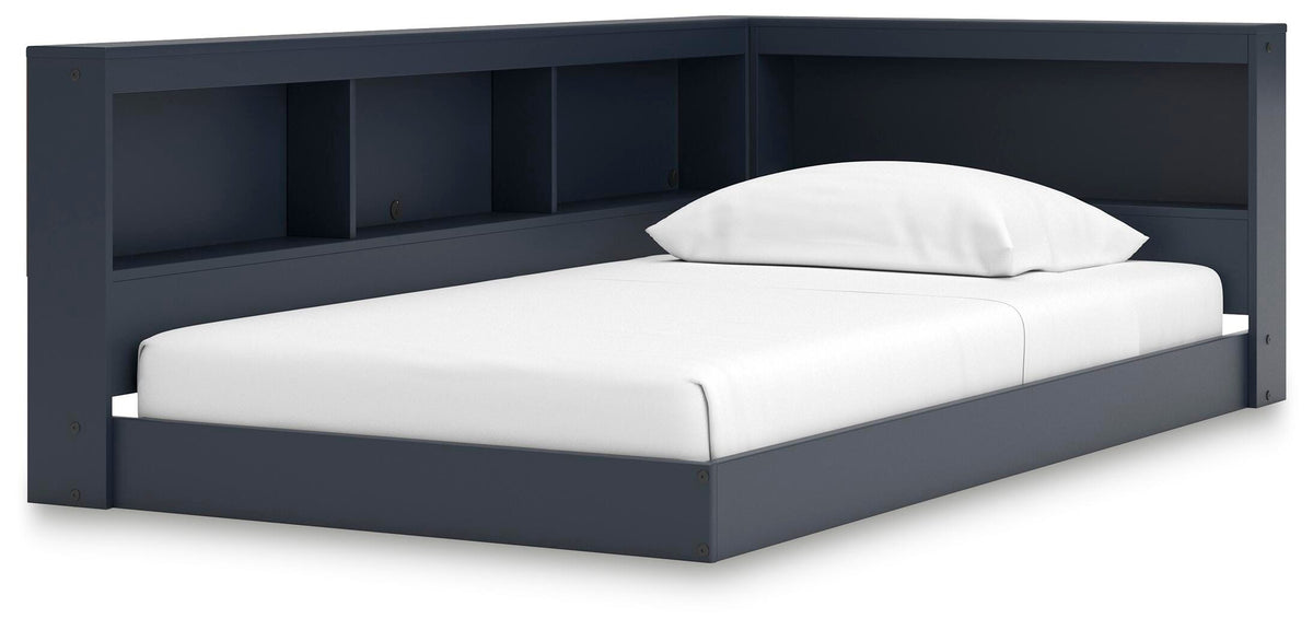 Simmenfort Bookcase Storage Bed (Youth) - Navy Blue  (EB1528-SI)