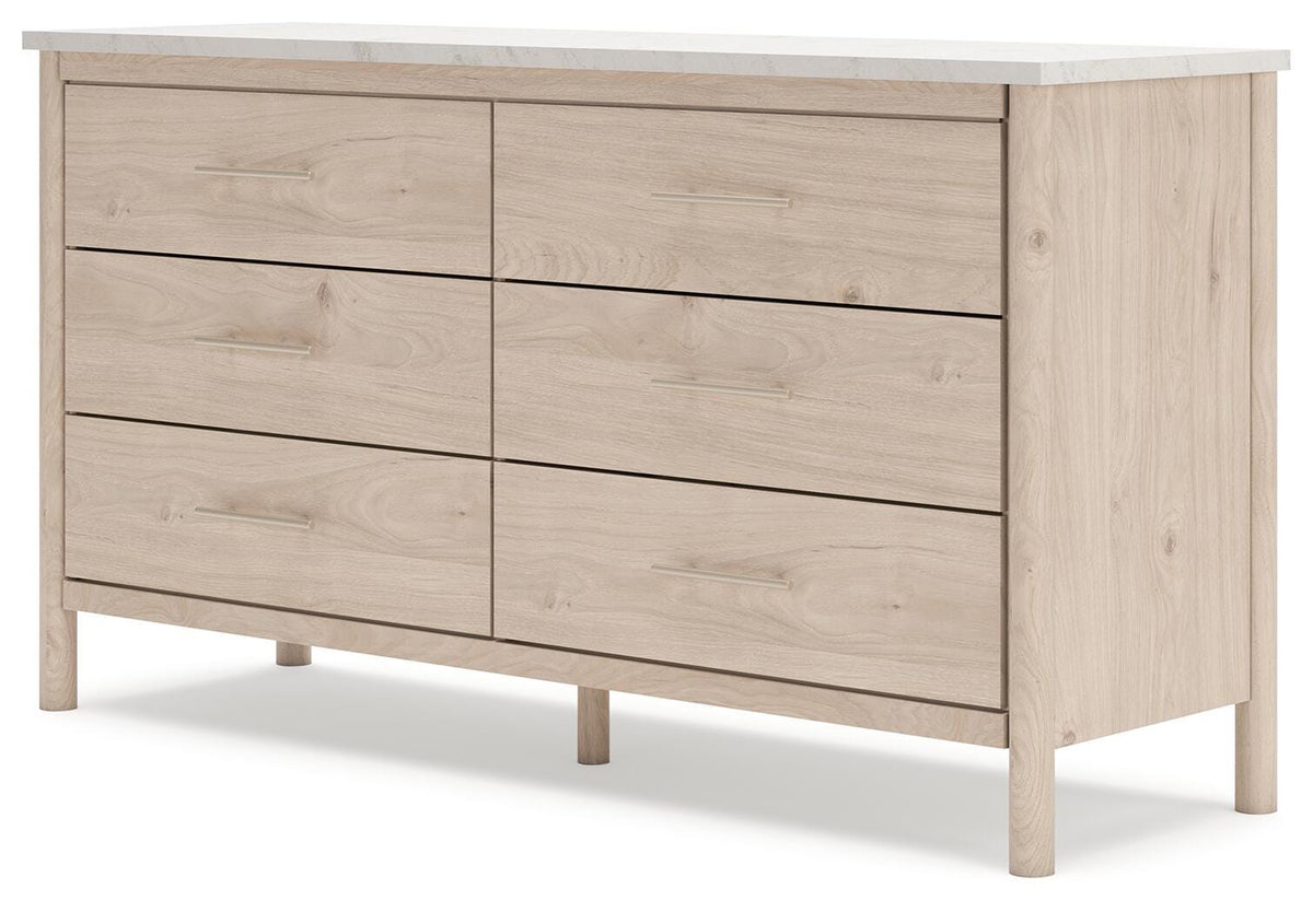 Cadmori Panel Bed, Dresser and 2 Nightstands - Tan  (B2615-SI) - Image 21
