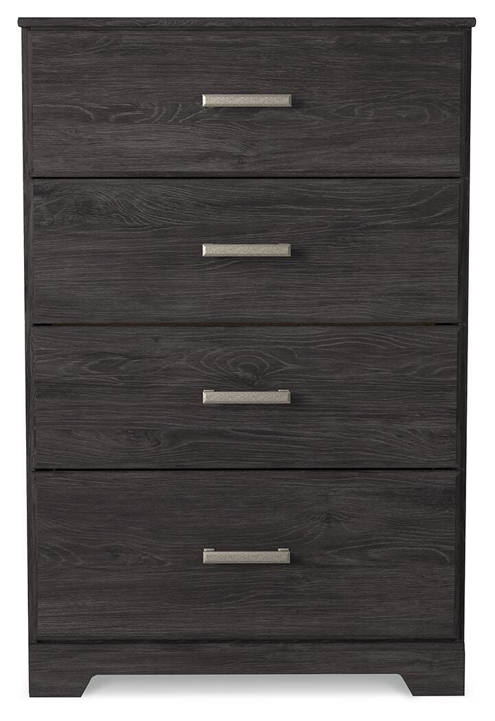 Belachime Chest of Drawers - Charcoal  (B2589-SI)
