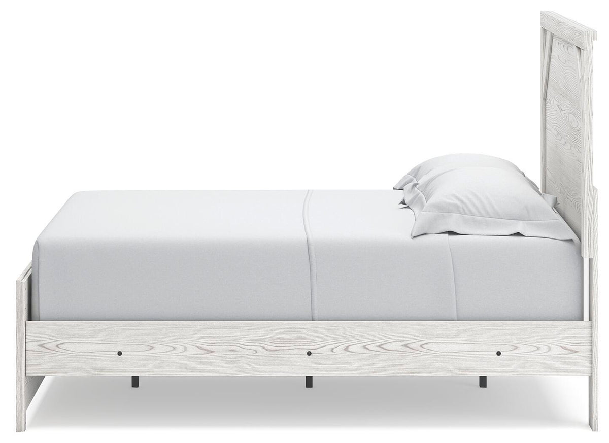Gerridan Panel Bed, Dresser, Mirror and Nightstand - White/Gray  (B1190-SI) - Image 7