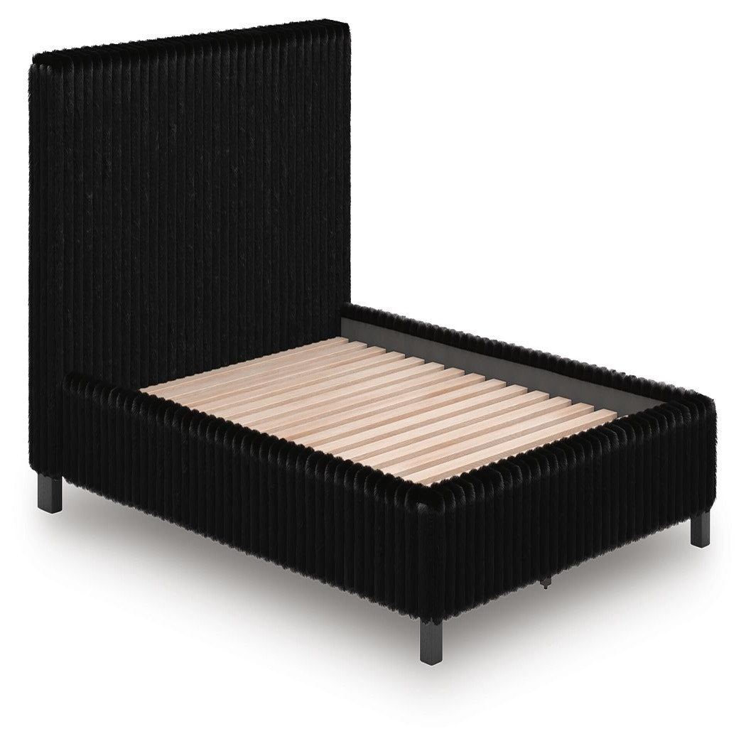 Zuraleus Queen Upholstered Bed, Dresser and Nightstand (PCB3380-SI) - Image 16