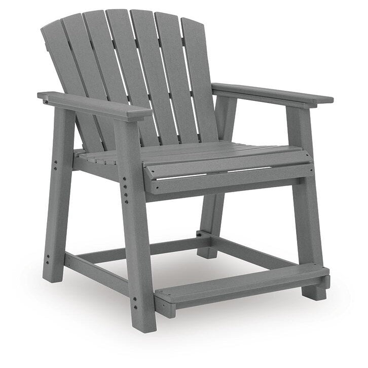 Sanctuary Beach Outdoor Counter Height Bar Stool (Set of 2) (PCP227-SI) - Image 3