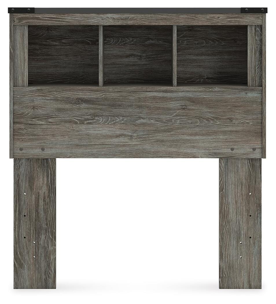 Frandern Bookcase Headboard (Youth) - Gray  (B4480-SI) - Image 2