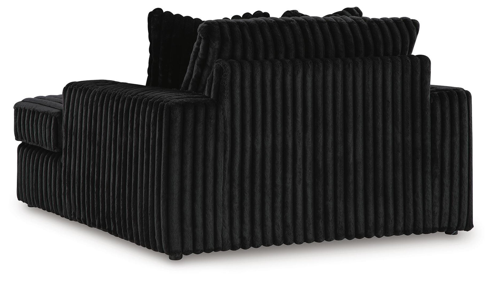 Midnight-Madness 3-Piece Sectional, Chaise and Oversized Accent Ottoman (98103-SI) - Image 5