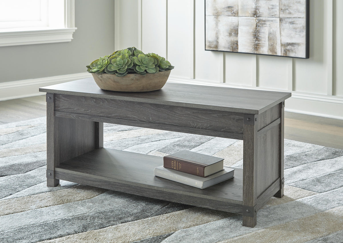 Freedan Coffee Table and 2 End Tables - Grayish Brown  (T175-SI) - Image 5