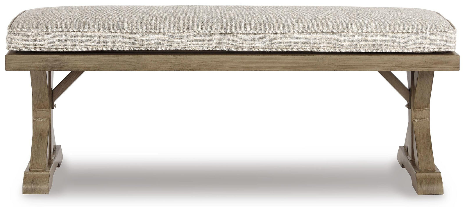 Beachcroft 4-Piece Outdoor Sectional, 2 Arm Chairs, Lounge Chair and Bench (P791-SI) - Image 2