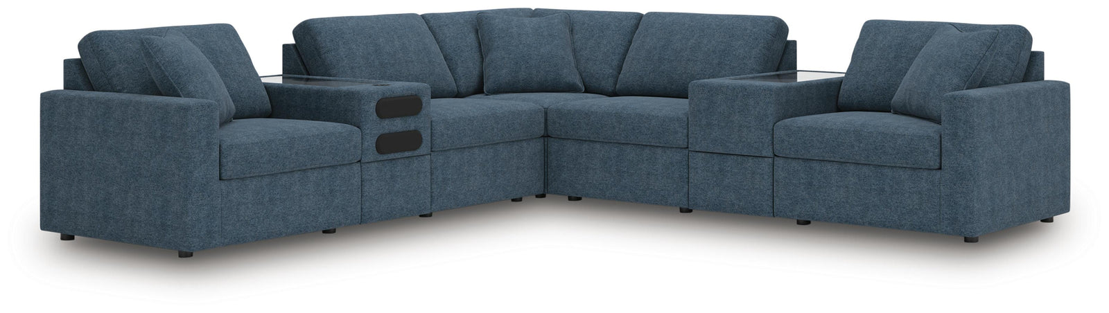 Modmax 7-Piece Balanced Sectional with Audio and Storage Consoles (92121-SI)
