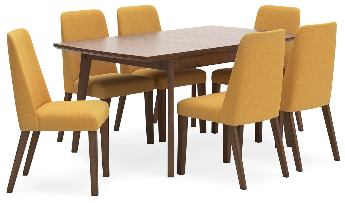 Lyncott Extension Dining Table and 6 Chairs (D615-SI)