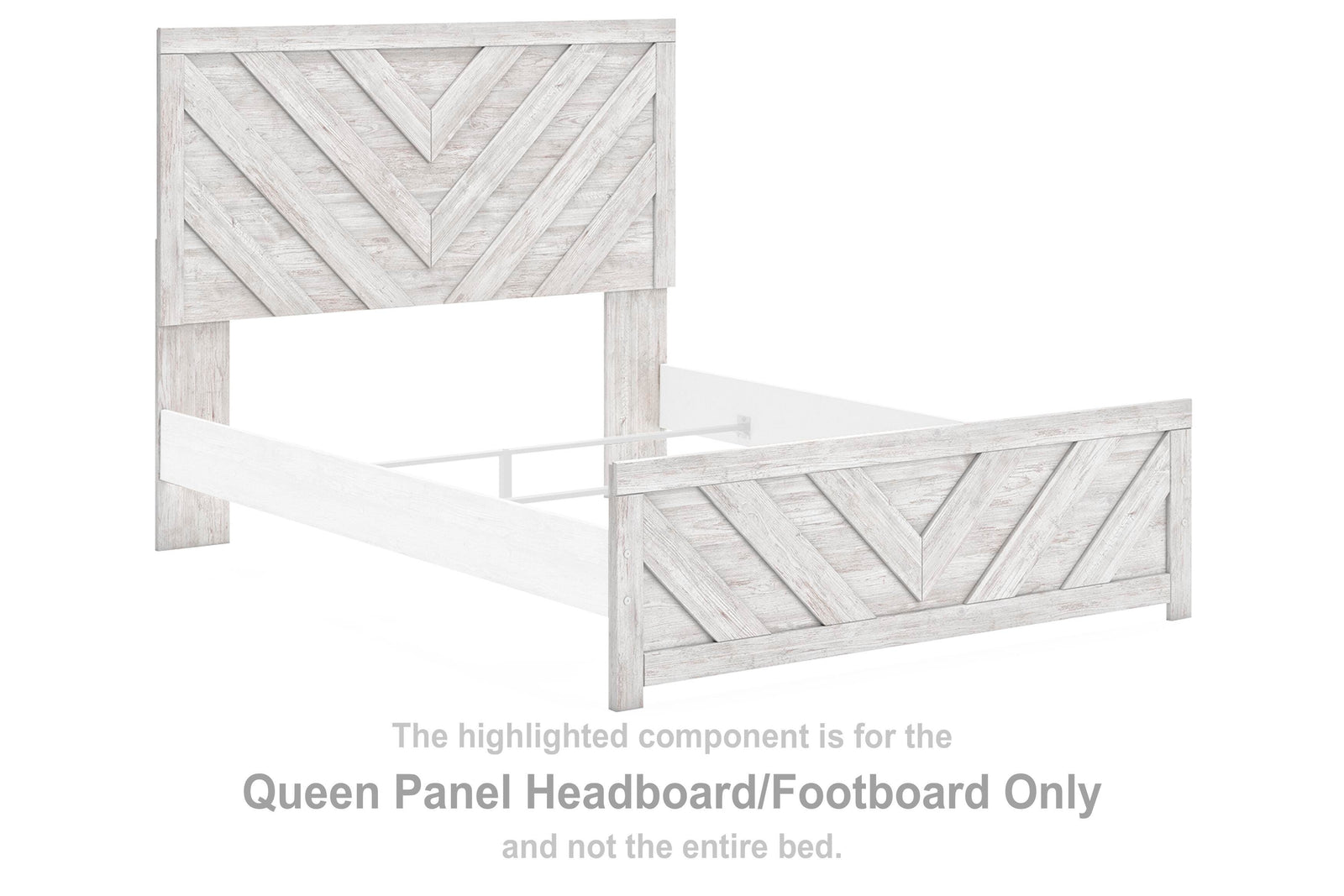 Cayboni Panel Headboard/Footboard - Whitewash  (B3788-SI) - Image 2