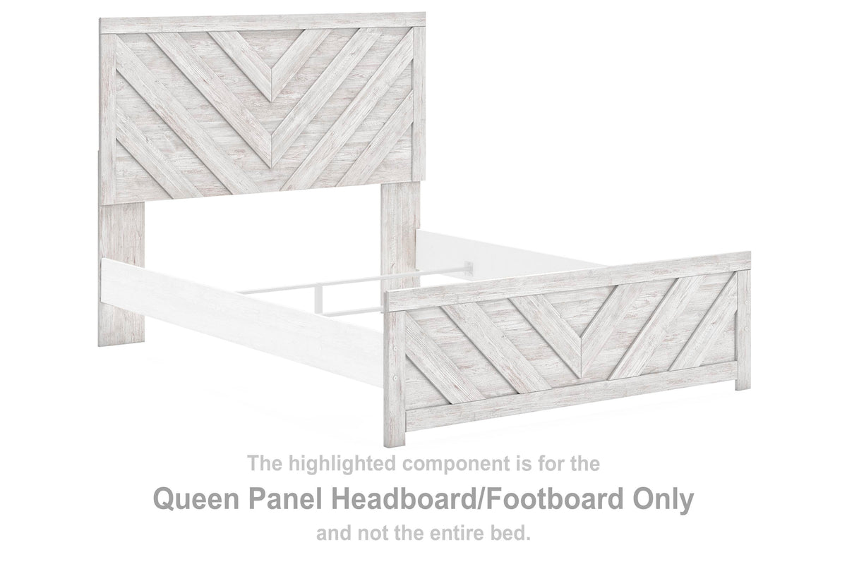 Cayboni Panel Headboard/Footboard - Whitewash  (B3788-SI) - Image 3