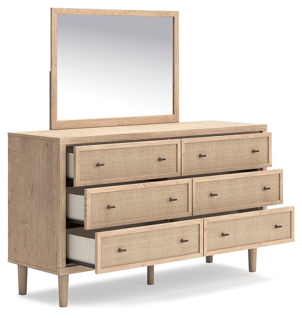 Cielden Panel Bed, Dresser and Mirror - Two-tone  (B1199-SI) - Image 7