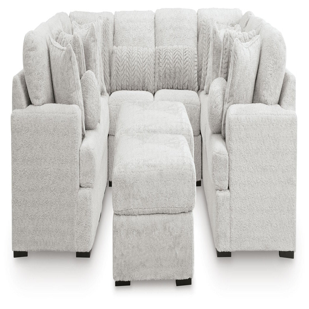 Cuddle Plush 10-Piece Sectional (PC59106-SI)