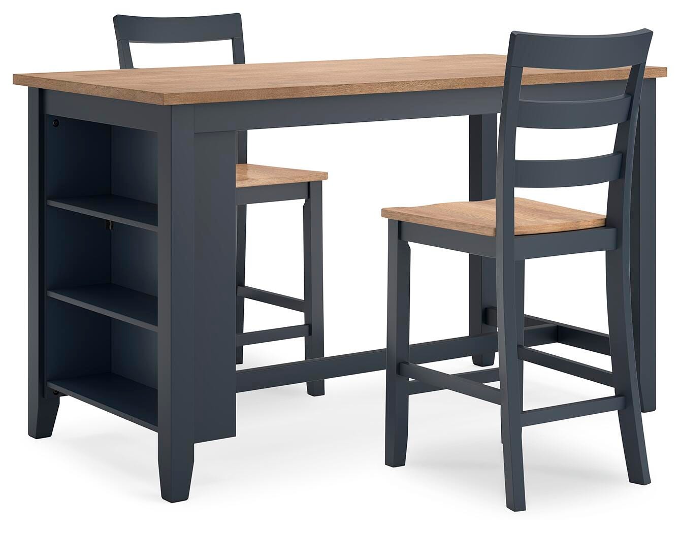 Gesthaven Counter Height Dining Table and 2 Barstools (D399-SI) - Image 2