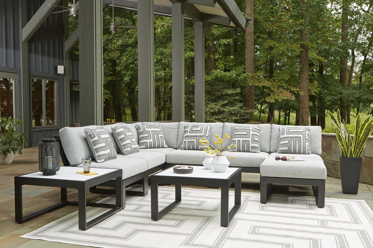 Beachloft 3-Piece Outdoor Sectional (P490-SI)
