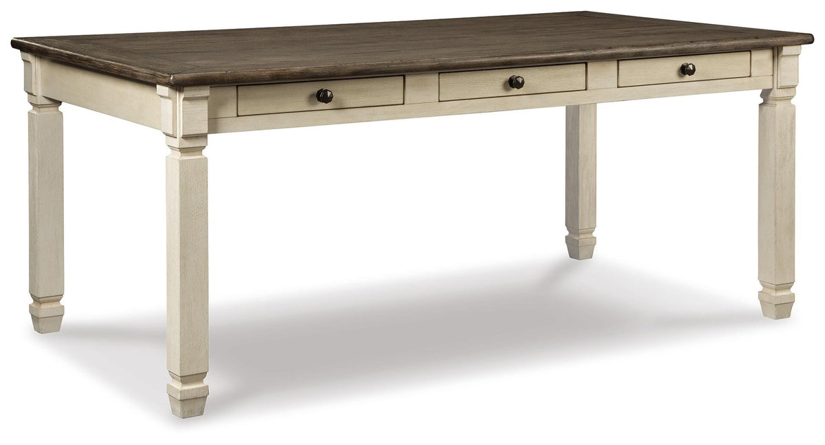 Bolanburg Dining Table, 4 Chairs, Bench, Server and Display Cabinet (D647-SI) - Image 3