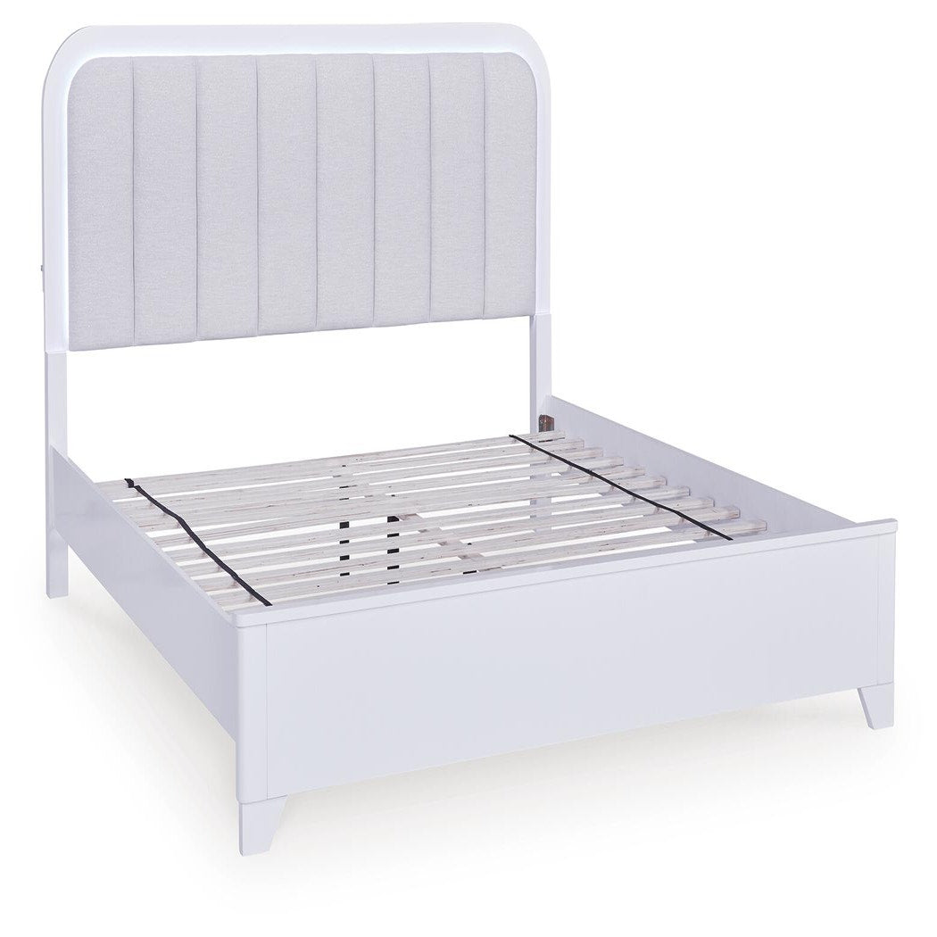 Jarlee King Upholstered Panel Bed (PCB392-SI) - Image 3