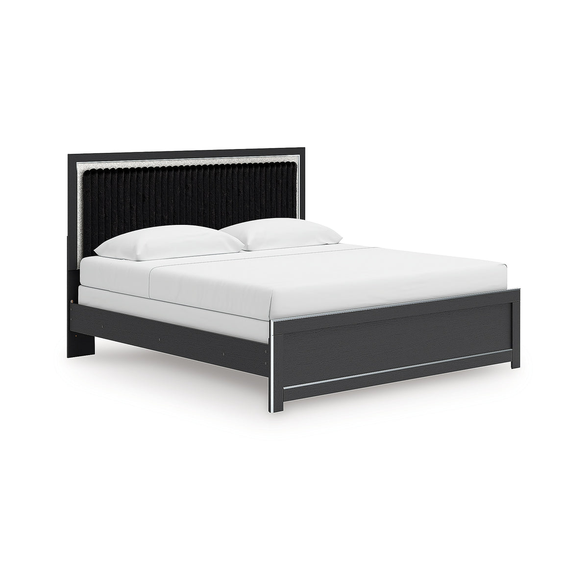 Zuraleus King Upholstered Panel Bed (PCB3380-SI)