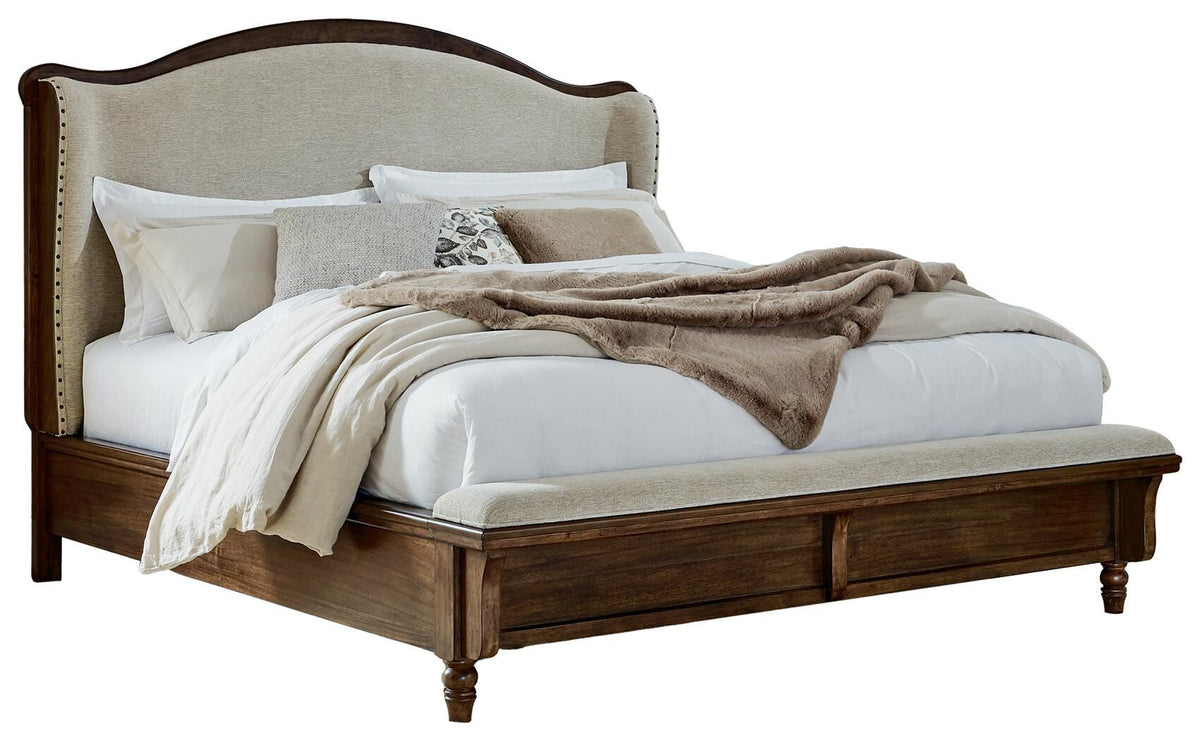 Sturlayne Upholstered Panel Bed, Dresser and Mirror - Brown  (B787-SI) - Image 4