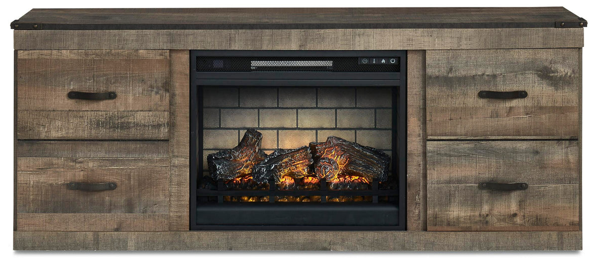 Trinell TV Stand with Electric Fireplace (EW0446-SI)