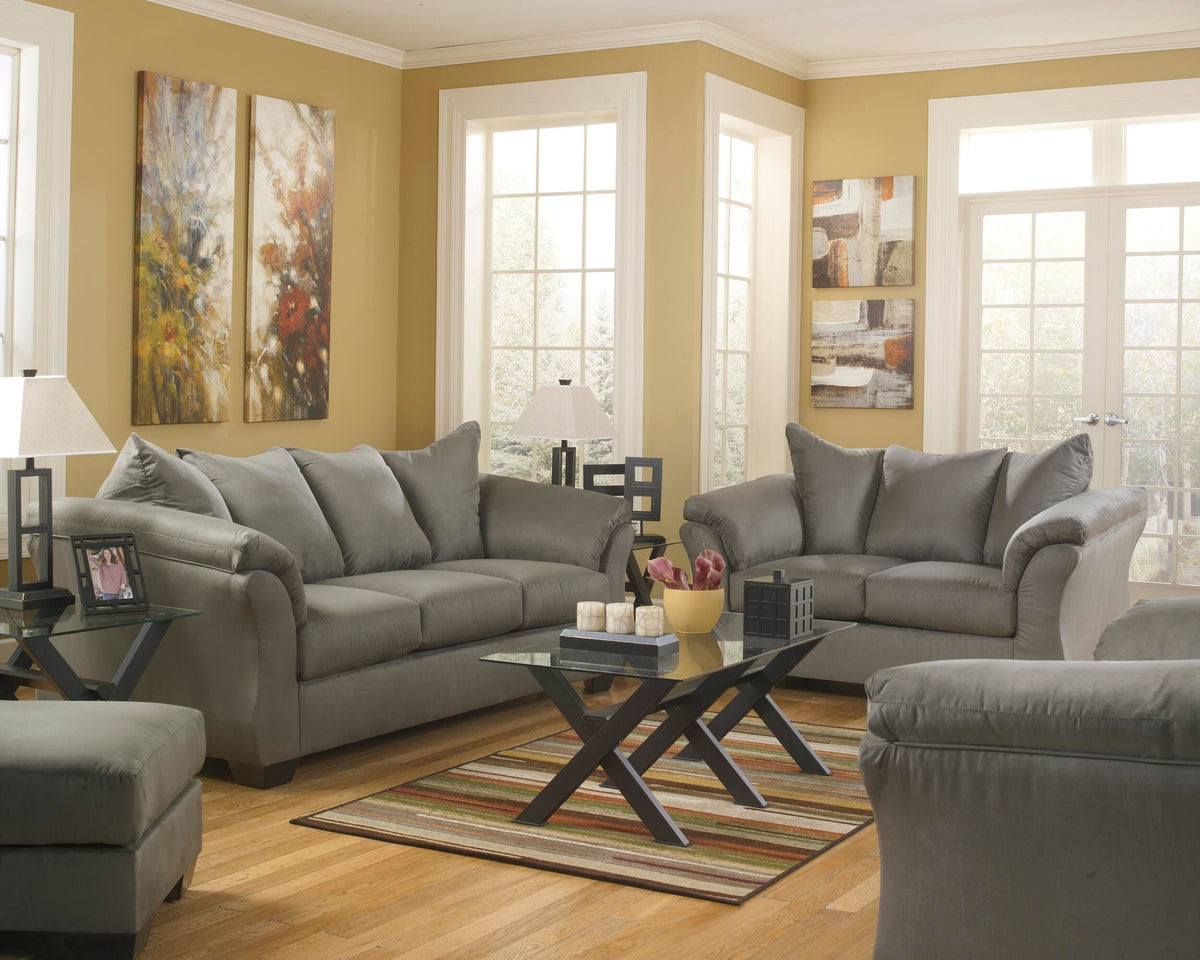 Darcy Sofa, Loveseat, Chair and Ottoman (75005-SI) - Image 6