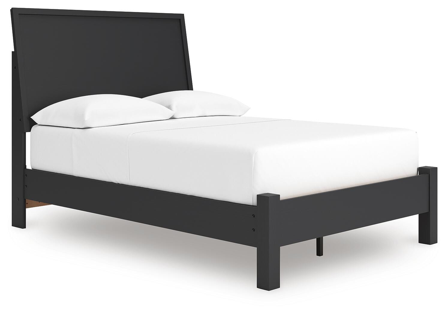 Danziar Panel Bed (Youth) - Black  (B1013-SI)