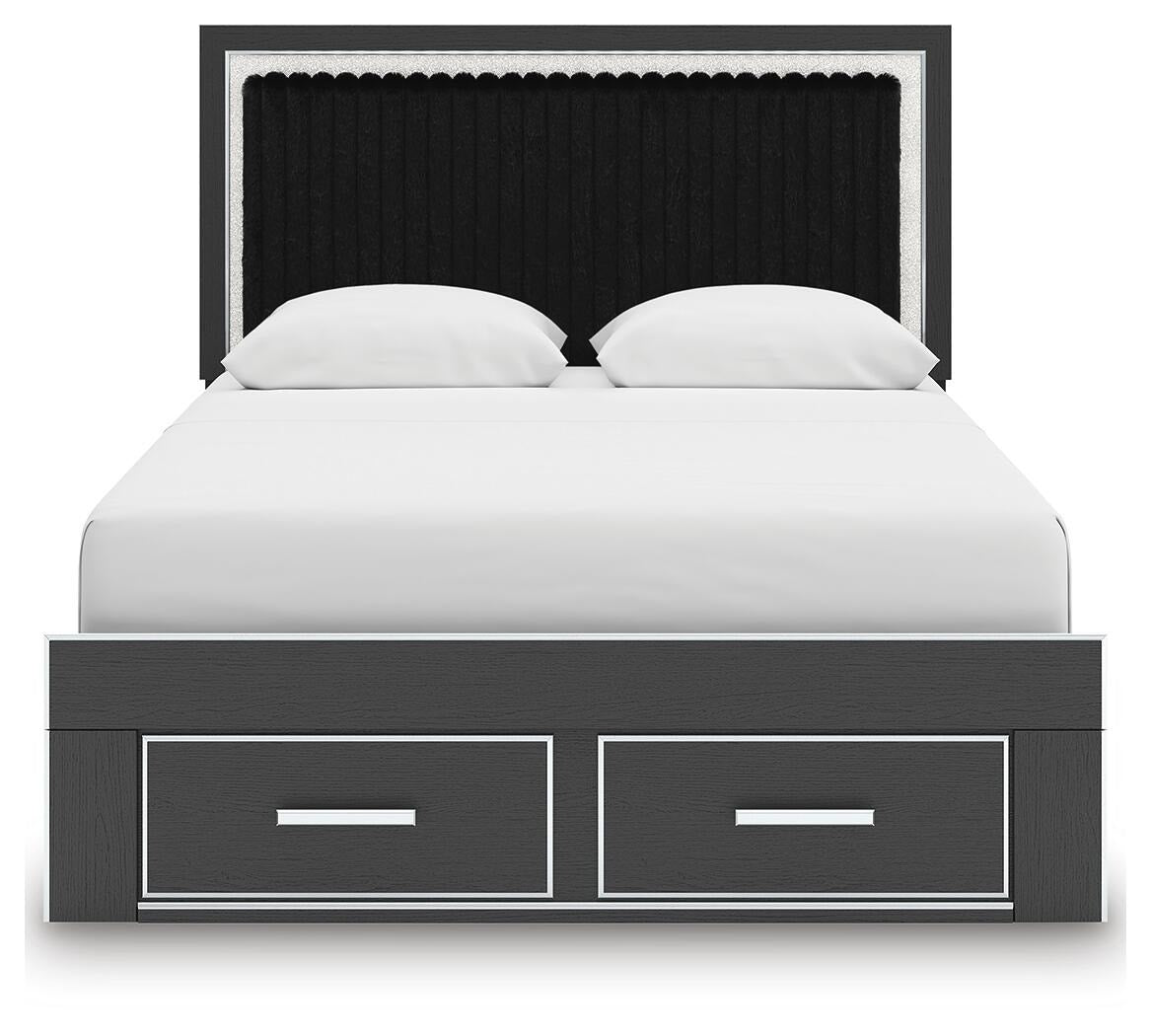Zuraleus Queen Upholstered Panel Platform Storage Bed (PCB3380-SI) - Image 5