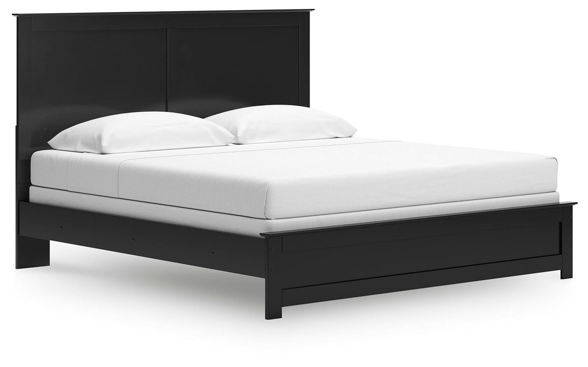 Maribel Panel Bed, Dresser, Mirror and 2 Nightstands - Black  (B138-SI) - Image 10
