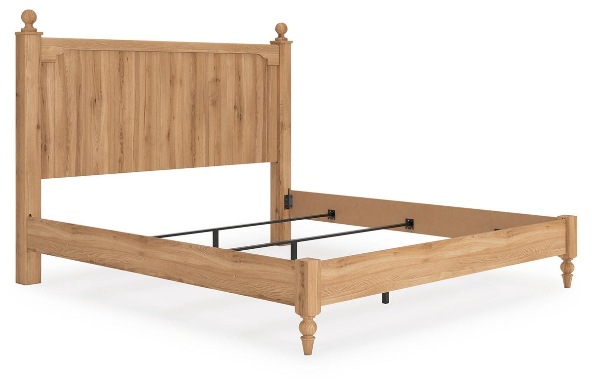 Aleaport King Panel Bed, Dresser, Mirror and Nightstand (PCB1075-SI) - Image 11