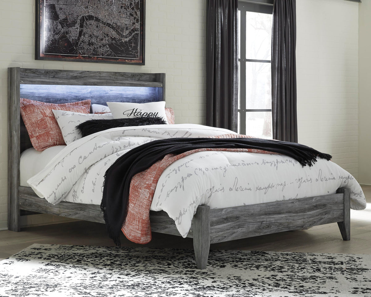 Baystorm Panel Bed, Dresser, Mirror and Nightstand - Gray  (B221-SI) - Image 5