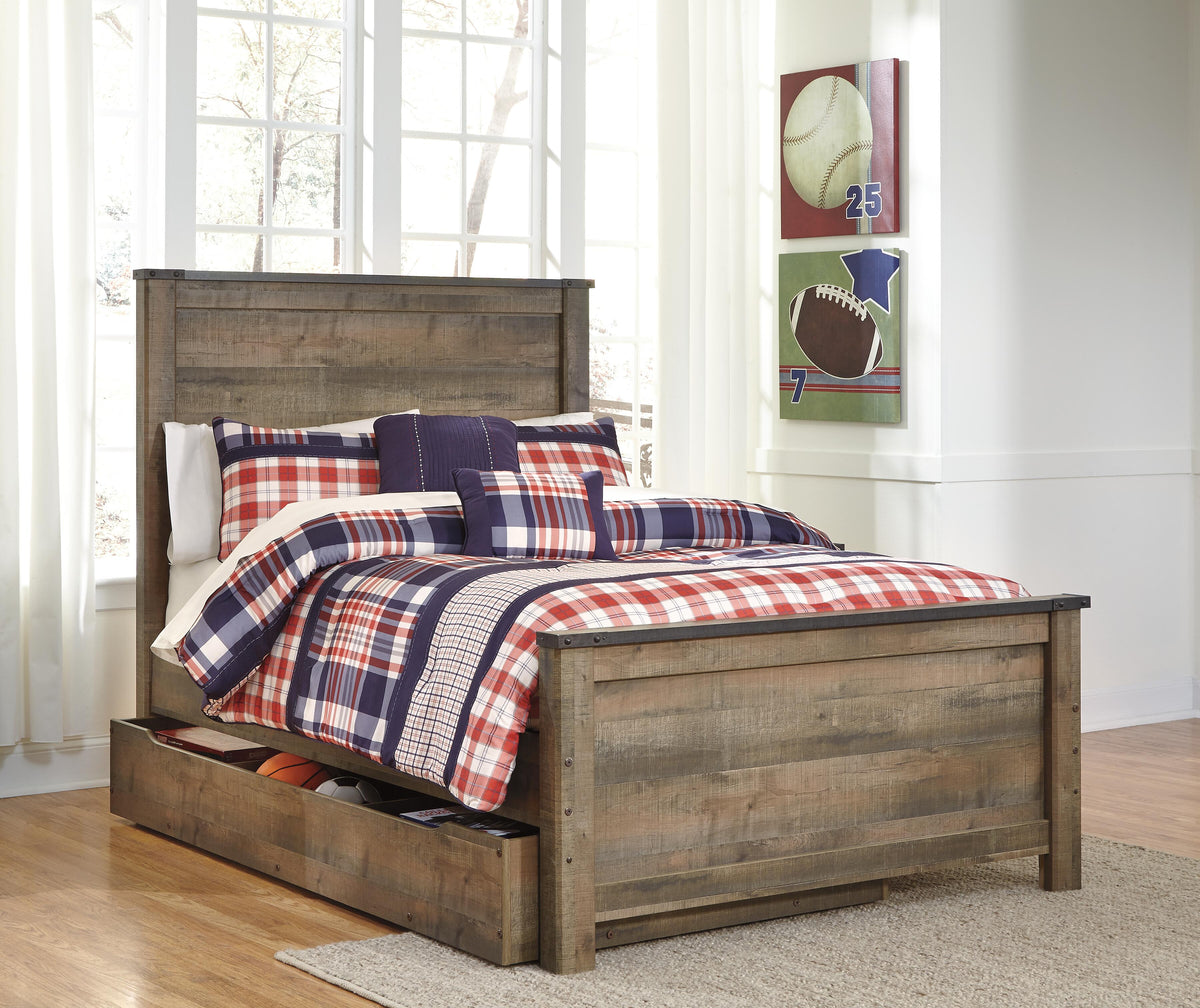 Trinell Panel Headboard - Brown  (B446-SI) - Image 10