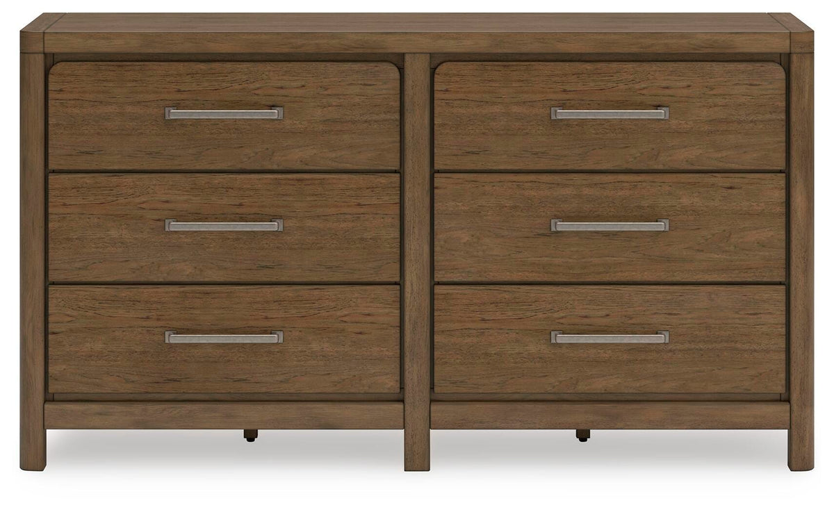 Cabalynn Upholstered Bed, Dresser and 2 Nightstands - Light Brown  (B974-SI) - Image 2